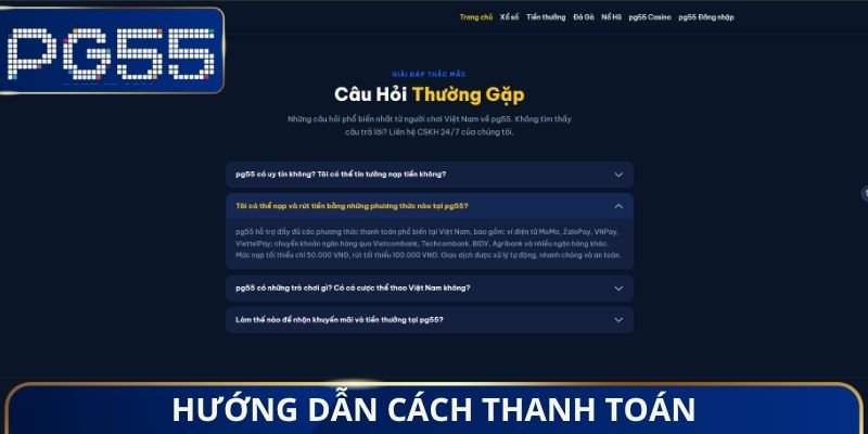 Hướng dẫn cách thanh toán