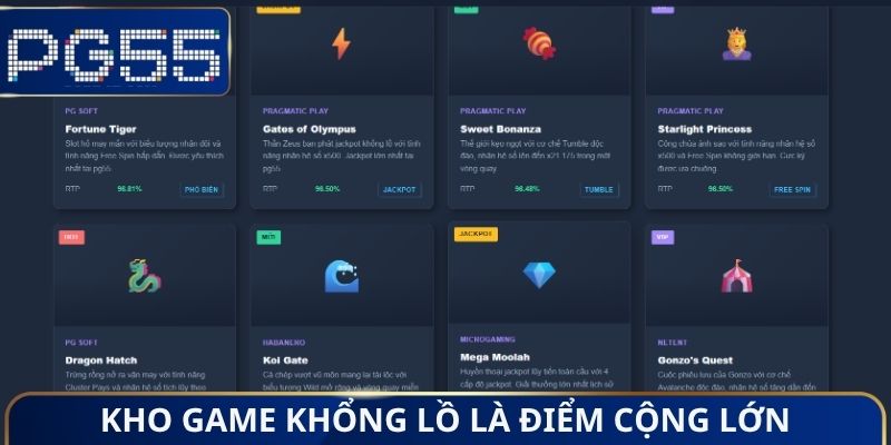Kho game khổng lồ là điểm cộng lớn