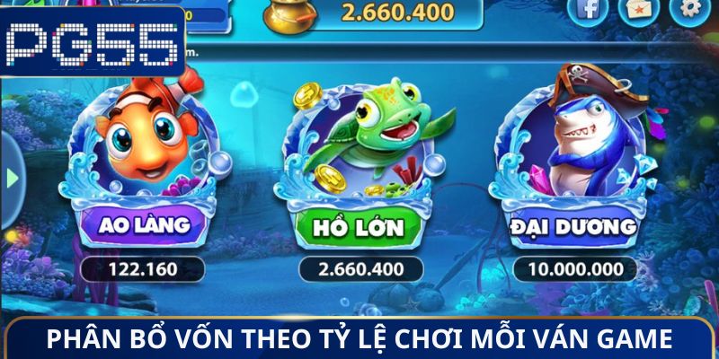 Phân bổ vốn theo tỷ lệ chơi mỗi ván game